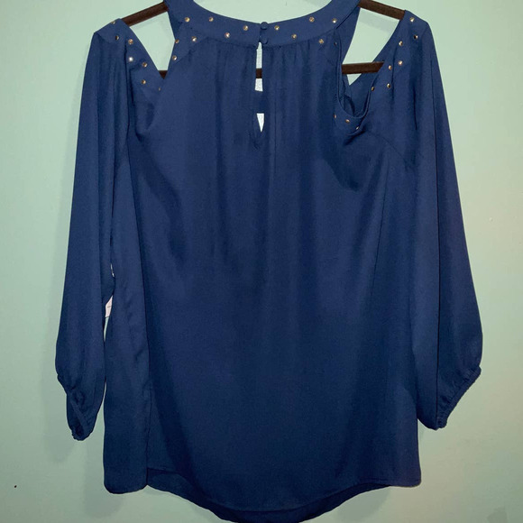 I.N.C. International Concepts Women’s Plus LS Keyhole Halter Top NWT 2X - Picture 3 of 8